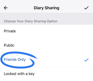 Myfitnesspal - Friends Only