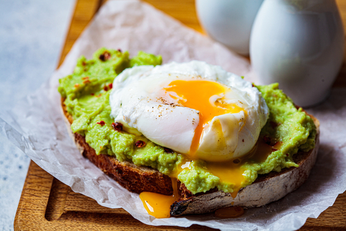Healthy Eating - Avocado & Egg On Toast